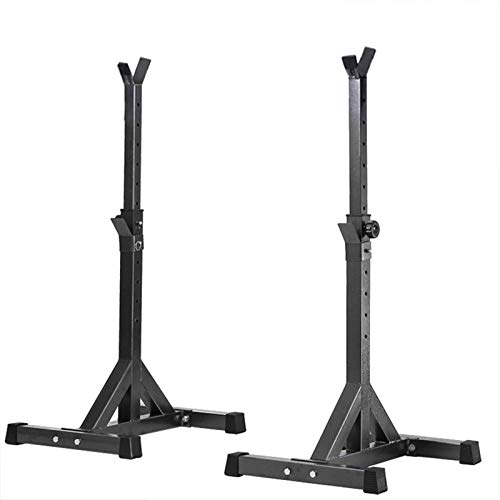 OTQEFTN Barbell Rack,Squat Stand,Max Load 550 Lbs Adjustable Bench Press Rack Stands Multifunction Rack,Weight Lifting Rack Gym Portable