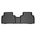 MAX LINER B0411 Custom Fit Floor Mats 2nd Row Liner Black for 2019 Hyundai Santa Fe 5 Passenger Models