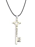 FunBoat AOT Erens Key Pendant Necklace - Shingeki No Kyojin Anime Cosplay Keychains - Christmas Gifts for Women Men (Erens Key Necklace - Bronze)