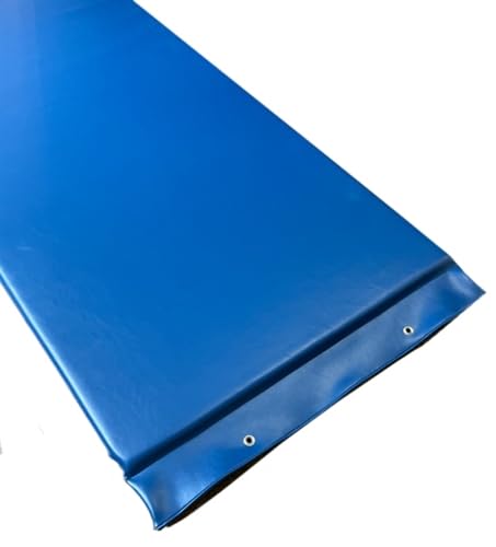X-Ray Table Pad: 72" x 24" x 1" - Standard Blue Vinyl, Comfort Foam, with Grommets for Hanging Storage, USA Made