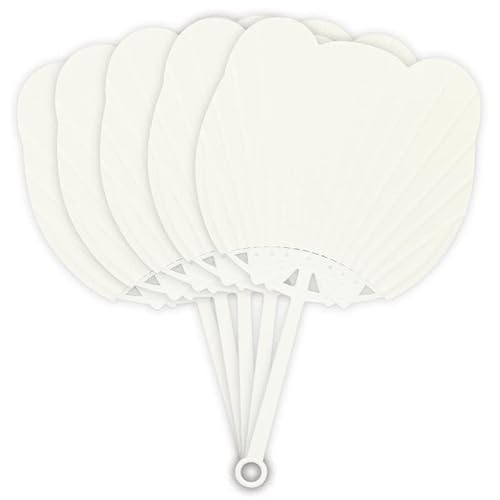 日本製 動物うちわ 白 無地 5枚 縦350mm×横208mm(持ち手含む)犬 猫 パンダ クマ