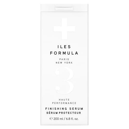 ILES FORMULA Weightless Styling Cream & Finishing Serum with Heat Protection, Non-Greasy Hair Repair Treatment for Damaged Hair, Anti-Frizz Blow Dry Product with Silk Extract & Macroloba Seed (200mL)