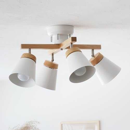 Amazon.co.jp: VENTOTA シーリングライト 4灯 木目 おしゃれ LED対応