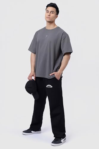 Image of FUAARK Men's Premium Polycotton Relaxed Loose Fit Sports Gym Stylish Track Pant Trouser for Men
