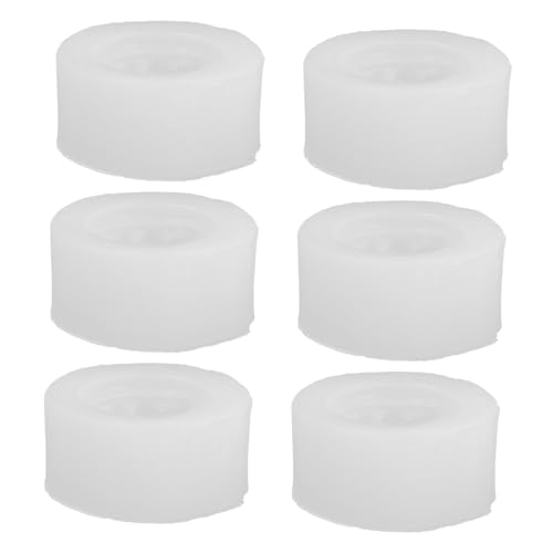 DEARMAMY 6pcs Macaron Silicone Moulds Nonstick Food Grade Baking Molds for Macarons Cake Cookies Jelly Ice Cubes Multipurpose DIY Candy Soap Crafting Tools