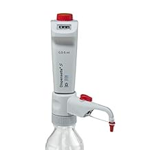 BRANDTECH Scientific 4600331 Dispensette S Digital Bottletop Dispenser with Recirculation Valve, 0.5 mL-5 mL Capacity