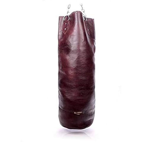 ALL SPORT VINTAGE - Punch bag - Vintage brown - Calfskin leather - Hand-stitched - 0.6 m - Made in France Cover
