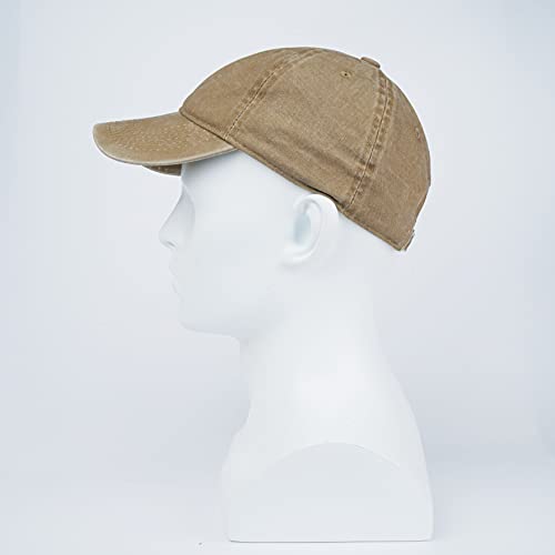 Image of LANGZHEN Unisex Baseball Cap 100% Cotton Fits Men Women Washed Denim Adjustable Dad Hat