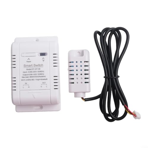 Remote Temperature and Humidity For Smart Switch Optimal for Aquariums, Baby Rooms, and Storage Monitoring (C)