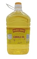 Golden Choice Canola Oil | Pure Light Cooking Oil for Frying, Baking and Sauteing | Heart Friendly, Rich in Vitamins, Easy to Digest, Healthy Alternative to Coconut and Other Oils | 5 Litre Bottle