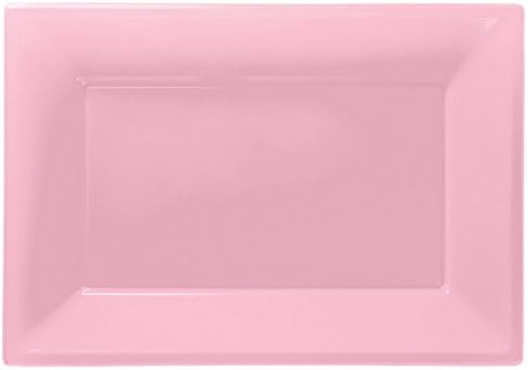 Candy Buffet Light Pink Plastic Serving Platters x 3