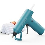 Tilswall Cordless Hot Glue Gun, Fast Preheating, Glue Gun and Sticks Set with 2Ah USB-C Rechargeable, 20 Premium Glue Sticks, High Temp Compact Size Ideal for Crafts, DIY Making, Repairs Blue
