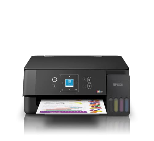 Image of Epson EcoTank L3360 (New Launch) WiFi All-in-One InkTank A4 Colour Printer, Scanner, Copier for Home & Office, 5760x1440dpi Resolution, with LCD Screen and Mobile Printing Feature
