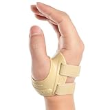 FORTEMOTUS Órtesis Rizartrosis Pulgar Derecho, Férula Ortopédica CMC, Estabiliza la Base del Pulgar y Alivia el Dolor en Artrosis y Artritis en Silla de Montar (Color Piel, M, 18-23 cm)