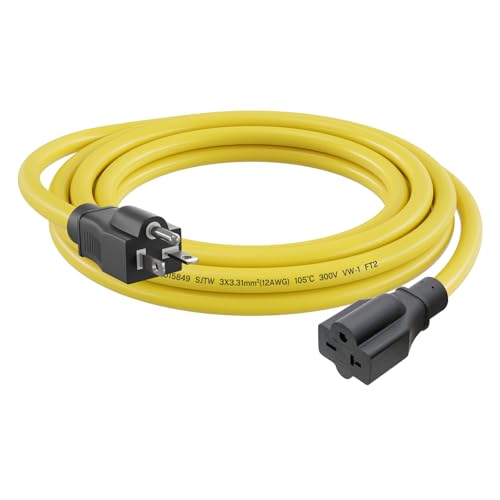 FIRMERST 20 AMP 30 FT 12 Gauge Extension Cord NEMA 6-20P to 6-20R 250 Volt