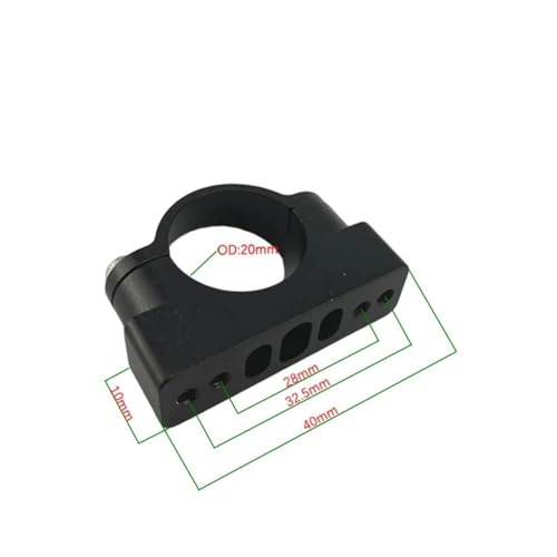 Montura reforzada de aluminio para tanque 20mm diámetro 2PC miniatura 3