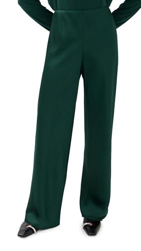 Vince Womens High Waist Fluid Satin Bias Pant Juniper X-Large