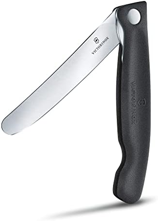 Victorinox Swiss Classic Folding Vegetable Knife with German Lock Black Blister Pack