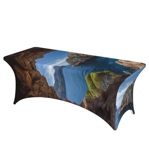Nappe en élasthanne pour tables rectangulaires de 1,8m Arche de Majorque