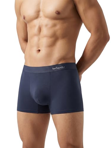 Image of MAOU Men's Premium Cotton Modal Boxer Briefs | Ultra-Soft Stretch Fabric with 5% Spandex | Moisture-Wicking, Breathable, No Ride-Up Underwear for Daily Comfort (M-XL)