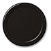 Bulk Value 7 Inch Plastic Plates Black Package of 50