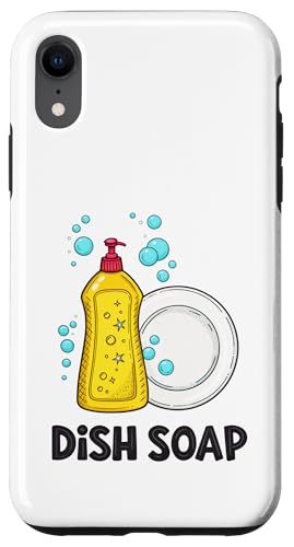 食器用洗剤と泡が特徴の楽しいデザイン スマホケース iPhone XR 用