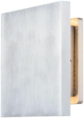 ET2 Alumilux Tau-10W 1 LED Outdoor Wall Mount in Modern Style-6 Inches Wide by 6 inches high-Satin Aluminum Finish