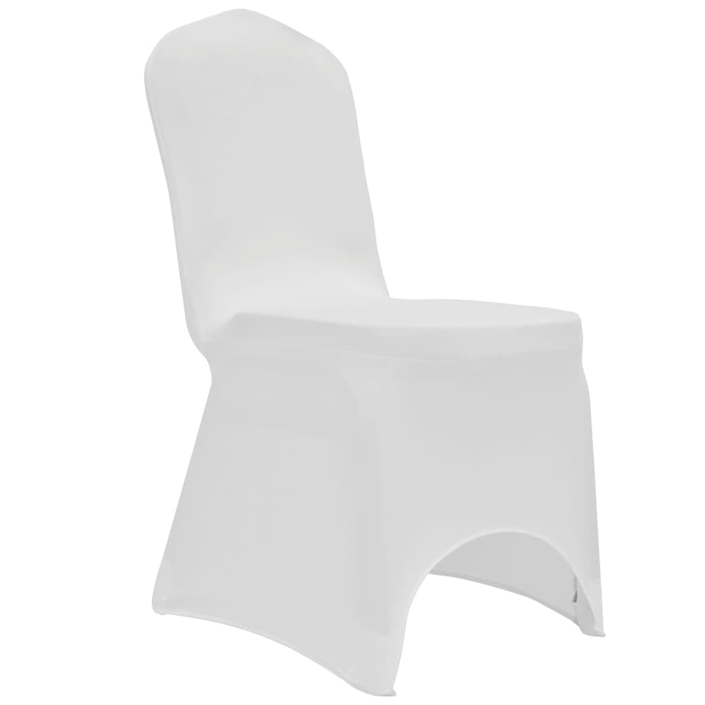 12 fundas elásticas para silla, color blanco, elásticas, para comedor, jardín, balcón, boda, celebración, banquete, eventos, con funda antideslizante, lavable y protectora