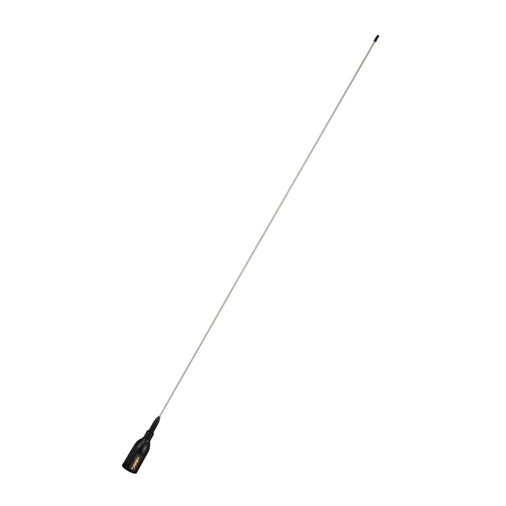 Glomex Antena morska VHF o wysokiej wydajności 6 dB, model SGV80SBBK (Crow), długi zasięg, stała instalacja, do łodzi żaglowych, silników, jachtów