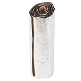 Tappetino in Schiuma Termoisolante per Auto, 200 X 50 Cm, Spessore 10 Mm Argento per Pannello Frontale del Cofano Firewall Finitura in Foglio di Alluminio Fonoassorbente per Auto e Isolamento Termico