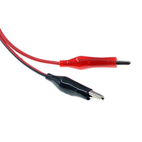 Image of SMA Female to Dual Alligator Clips Test Lead, RG316 50cm /19.5 inch Coaxial Cable, for RF Signal Testing, Laboratory Measurement, Electronic DIY and Precision Diagnostics (2 Pack)