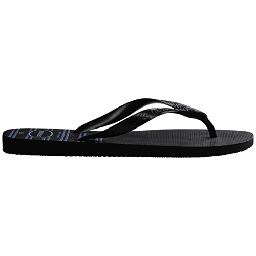 Sandalias Havaianas Top Basic Preto/Preto/Azul 41/42
