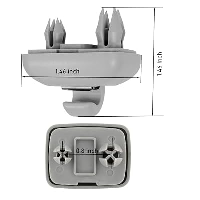 8E0857562A 8E0857562 Interior Sun Visor Clips Base Makeup Mirror Fixing Bracket Compatible with A1 A3 A4 A5 Q3 Q5 TT RS4 Quattro RS5 2013-2016 (Grey)