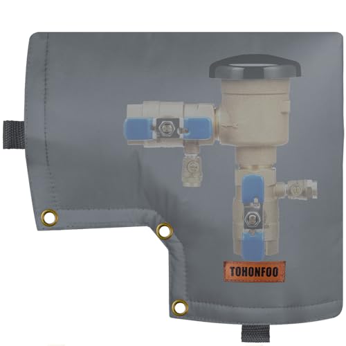 Image of Backflow Preventer Insulation Cover for Vacuum Breaker, 13 inch W x 12 inch H, Grey