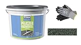 Prima Pflasterfugenmörtel 25 kg + Handschuhe Gr. 11-1 komponentig gebrauchsfertig zum wasserdurchlässigen Verfugen von Beton-u. Natursteinbelägen (grau)