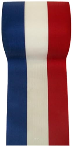 Ruban tissu Tricolore gros grain 38 mm résistant qui ne s'affaisse pas - 2