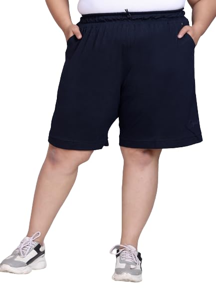 CUPID Women Plain Comfortable Barmunda,Shorts for Sports, Yoga, Daily Use Gym, Night Wear, Casual Wear for Ladies