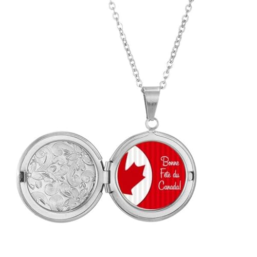 Collier médaillon érable du Canada pour vos tenues d'automne