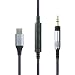 NewFantasia Cable Compatible with Sennheiser HD598, HD598 SE, HD518, HD598 Cs, HD598 SR, HD599, HD569, HD579 Headphone, Remote Volume Control Mic fit Samsung Galaxy Xiaomi Huawei Android Phone 4.3FT