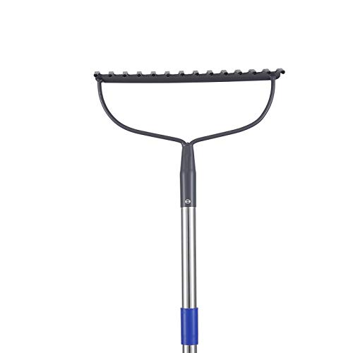 HOME RIGHT 5FT Bow Rake，60 inches L Handle x 13.5 inches W Head Metal Bow Rake with Heavy Duty Construction for Gardening, Land Management, Yard Work, Farming and Outdoor - Thumbnail 7
