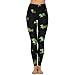 Cute Green Alligator Women's Yoga Pants Funny Leggings Workout Running Lounge Pant M