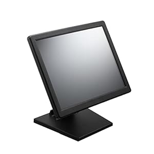 CDZHLTG 15″ Touch Screen LCD Display Monitor, Cash Register VOD System POS Stand Restaurant VGA HDMI USB LED Touch Screen Monitor, 4:3 Display 1024×768 for Office Retail Restaurant Bar Gym Warehouse