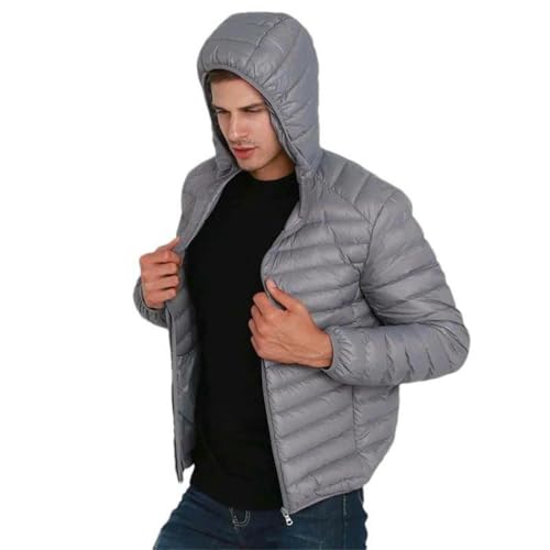 Chaqueta ligera con capucha para hombre que soluciona el frío sin pesar nada