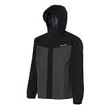 Grundéns Men’s Full Share Jacket | Waterproof, Breathable, Black/Grey, Medium