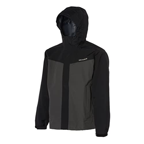 Grundéns Men’s Full Share Jacket | Waterproof, Breathable, Black/Grey, Small by Grundéns - Used condition - US$77.61