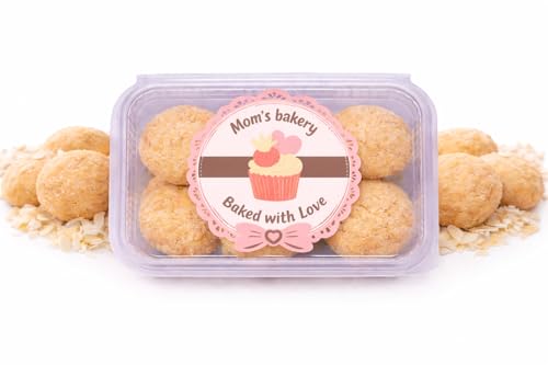 Image of MOM'S BAKERY Crunchy Coconut Cookies - 200gm | Made with Desiccated Coconuts | T45 Flour, Butter, Sugar, Vanilla Essence | Soft, Chewy & Freshly Baked Snack Treats- Ideal for Gifting | Kids Friendly, Eggless, No Palm Oil, No Preservatives | Healthy & High Fiber for Cravings for Tea Time