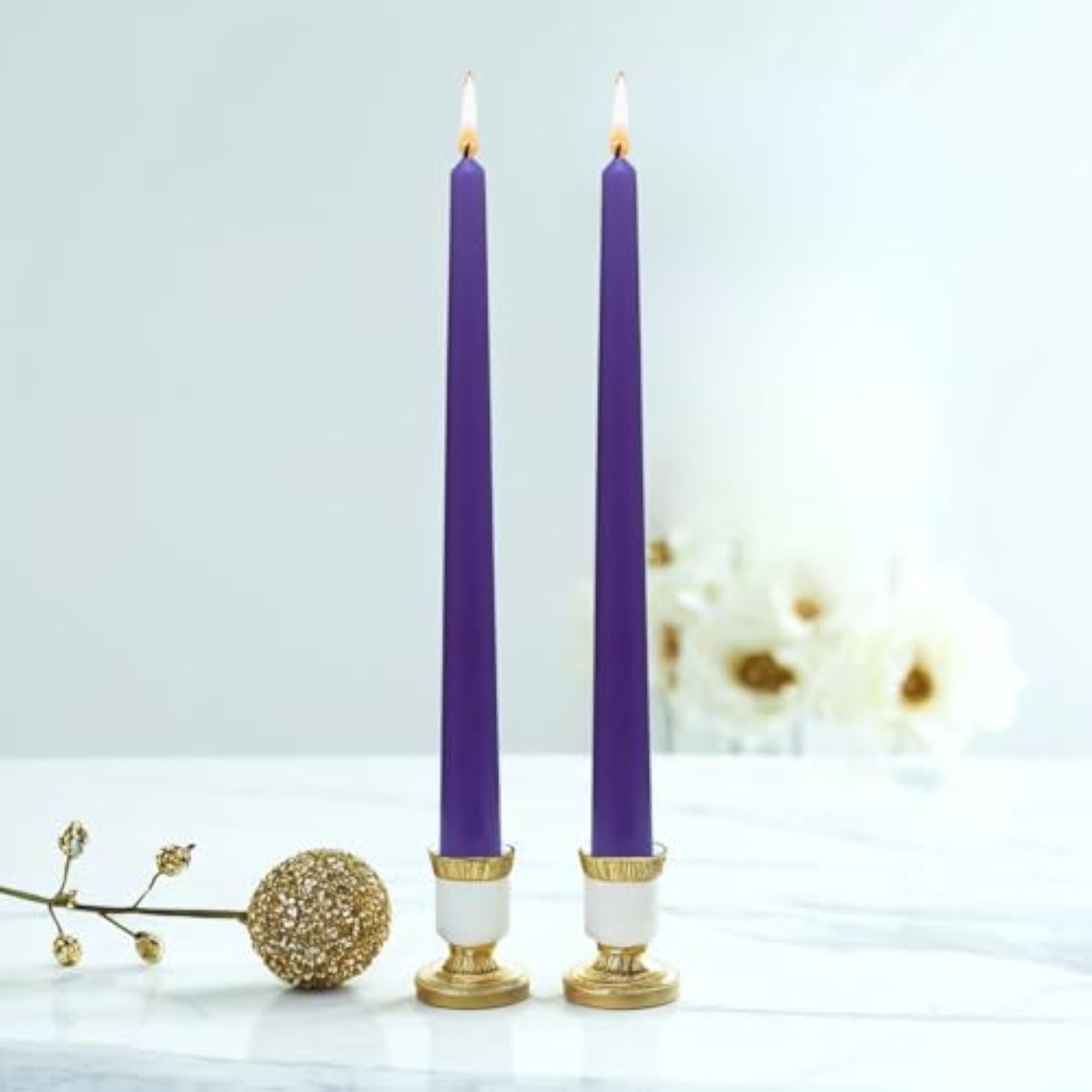 Everyday Unscented Taper Candles for Home & Events