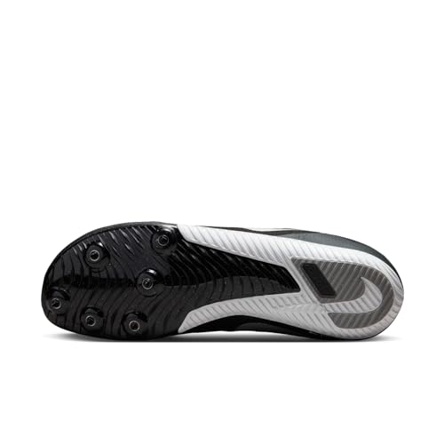 Nike Tênis masculino Zoom Rival Multi Track & Field Multi-Event Spikes, Preto/prata, 33 BR