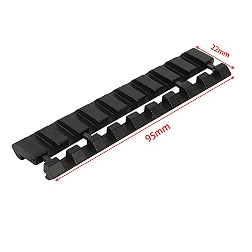 .22/Airgun to Picatinny/Weaver Low Pro Low Profile Lightweight Repeatable Alignment Innovative Rail Platform Snap-in Adapter with Top Slot Spring Tension Retraction/Expansion (1 Pack - 3)