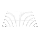 Angoily Organisateur d'Étagère de Réfrigérateur en Métal Séparateur Amovible Largeur 45 CM Profondeur 35 CM Filet Robuste pour Congélateur et Réfrigérateur Solution Gain de Place